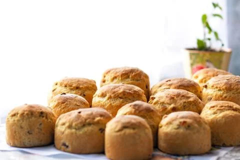 Easter homemade bread Stock Photos