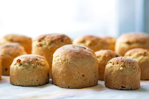 Easter homemade bread Stock Photos