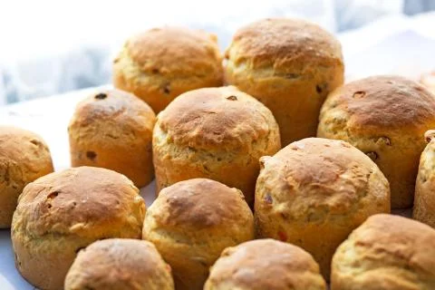 Easter homemade bread Stock Photos