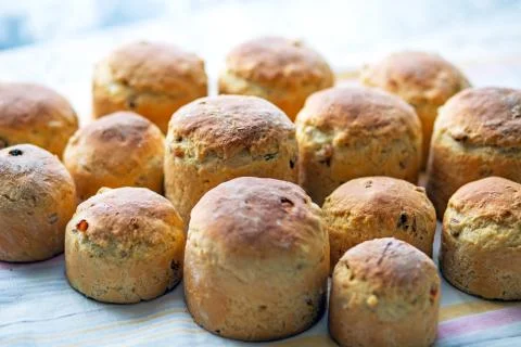 Easter homemade bread Stock Photos