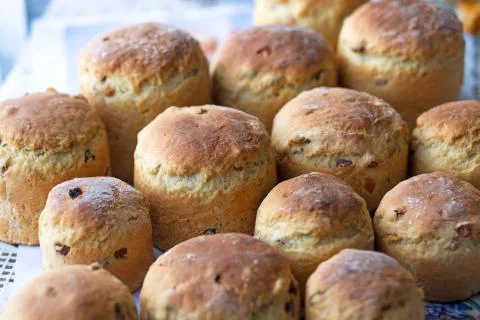 Easter homemade bread Stock Photos