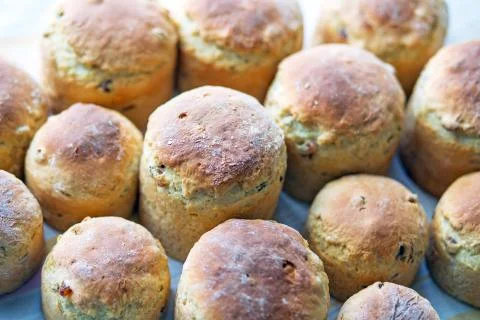 Easter homemade bread Stock Photos