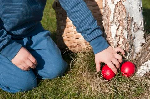 Easter hunt Stock Photos