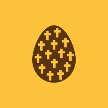 The Easter icon. Easter, egg symbol. UI. Web. Logo. Sign. Flat design. App Stock-Illustration