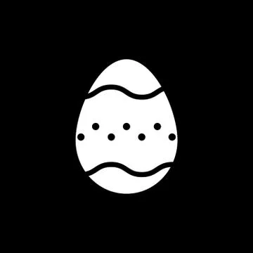 The Easter icon. Easter, egg symbol. UI. Web. Logo. Sign. Flat design. App Grats Stockgrafik