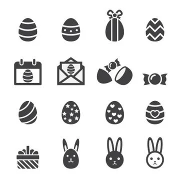 Easter icon Stock Illustration