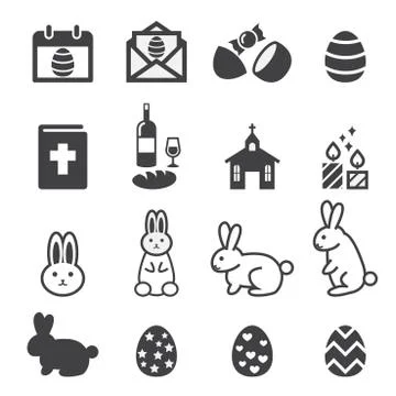 Easter icon Stock Illustration
