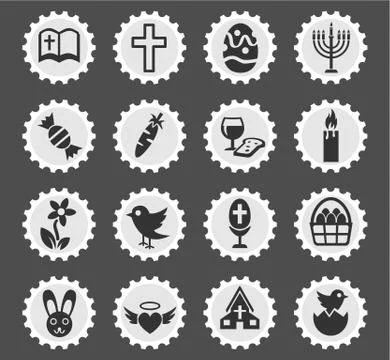 Easter icon set イラスト素材