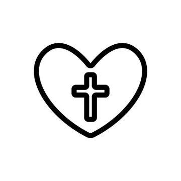 Easter icon vector. Isolated contour symbol illustration Stock Illustration
