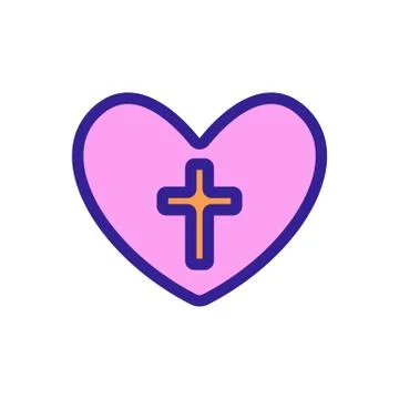 Easter icon vector. Isolated contour symbol illustration Stock Illustration