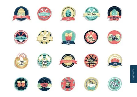 Easter Icons Stock-Illustration