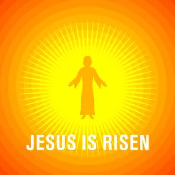 Easter illustration. Jesus Christ is risen. Stock Illustration