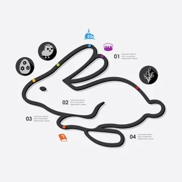 Easter infographic イラスト素材