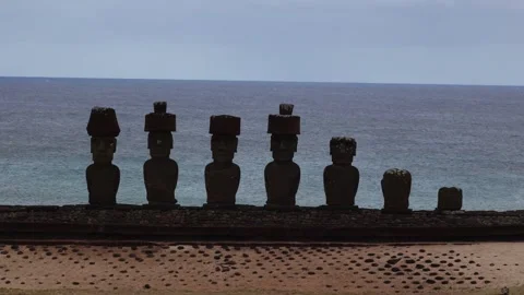 Easter Island - Anakena Stock Footage 259911439