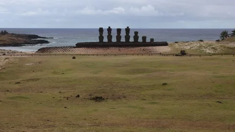 Easter Island - Anakena Stock Footage 259911521
