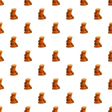 Easter island ancient rapa nui moai pattern Иллюстрация