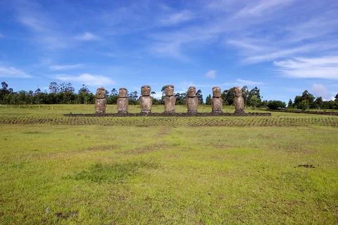 Easter island, Chile Stock Photos