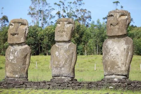 Easter island, Chile Stock Photos