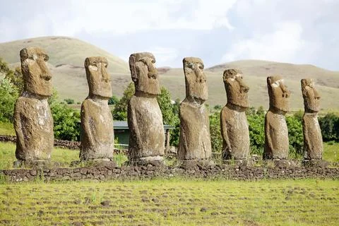 Easter island, Chile Stock Photos