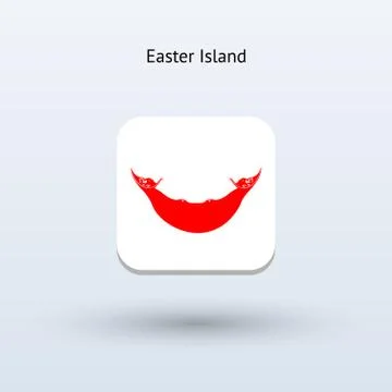 Easter Island flag icon Stock-Illustration
