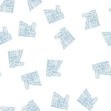 Easter island glyph seamless pattern 스톡 일러스트