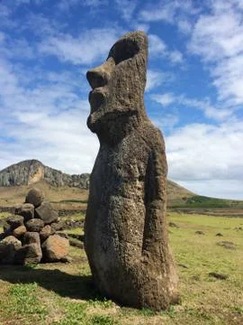 Easter Island Head 스톡 사진
