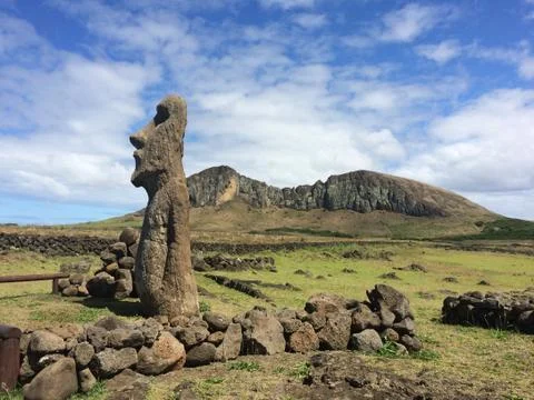 Easter Island head 스톡 사진