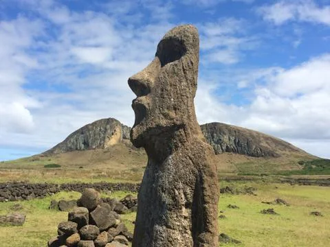 Easter Island Head 스톡 사진