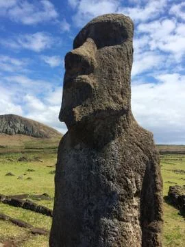Easter Island Head 스톡 사진