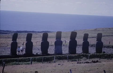 Easter Island, Isla De Pascua, Valparaiso, Chile Stock Photos