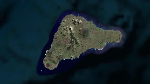 Easter Island map animation zoom in Stock Footage 323970630