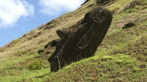 Easter Island Moai Head Stock Footage 11311812