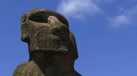 Easter Island Moai Head Stockbeeldmateriaal 11322682