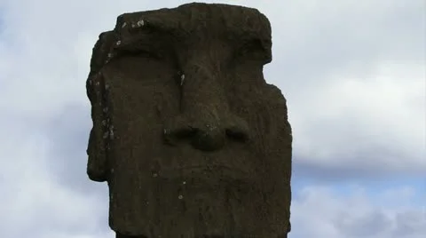 Easter Island Moai Head Stockbeeldmateriaal 11335799