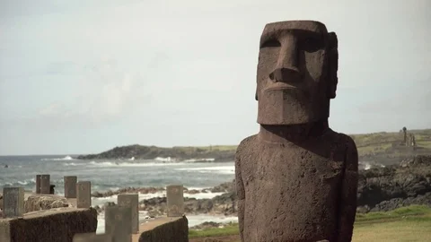 Easter Island Moai Head Видео 77167806