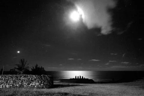 Easter Island  Moai Foto stock