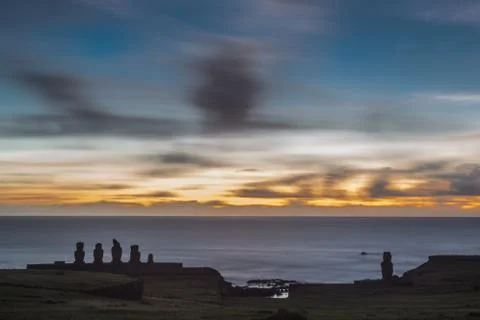 Easter Island  Moai Stock Photos