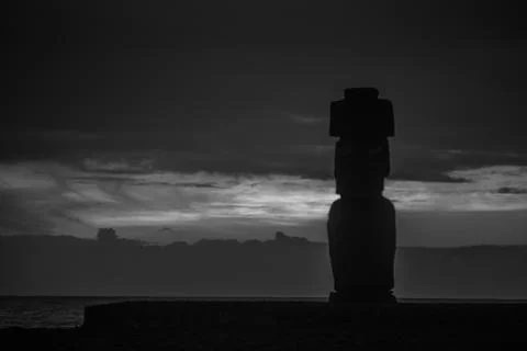 Easter Island  Moai Foto stock