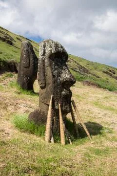 Easter Island  Moai Stock Photos