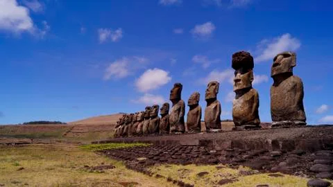 Easter Island  Moai Stock Photos