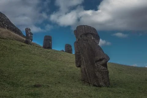 Easter Island  Moai Foto stock