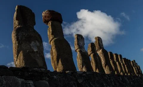 Easter Island  Moai Foto stock