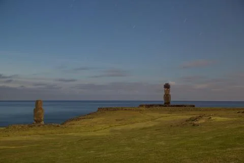 Easter Island  Moai Foto stock