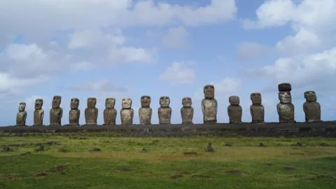 Easter Island  Moai Foto stock