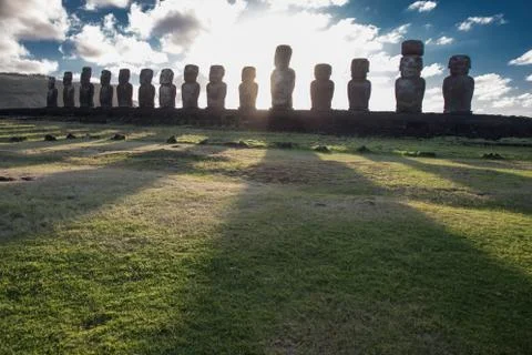 Easter Island  Moai Foto stock
