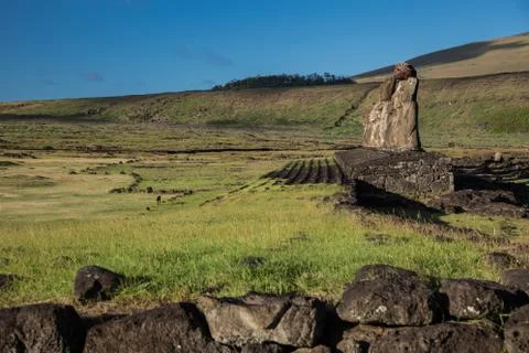 Easter Island  Moai Foto stock