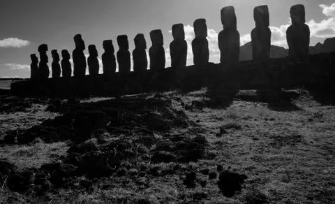 Easter Island  Moai Stock Photos