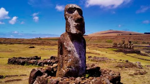 Easter Island  Moai Foto stock