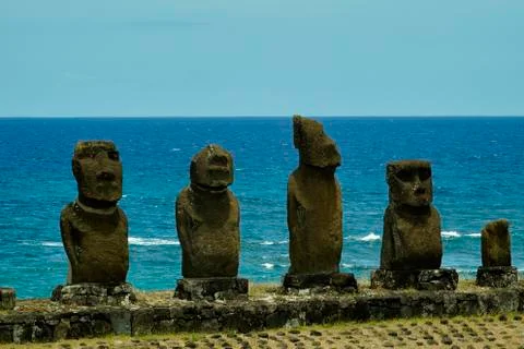 Easter Island  Moai Foto stock
