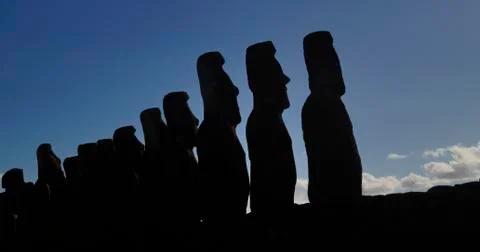 Easter Island  Moai Stock Photos